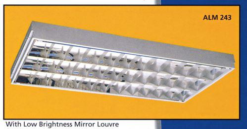 C7 Office Lighting (2x2ft)/3000K / 300x600 / Mirror_Louvre ADAM LITE Linear Recessed Downlight