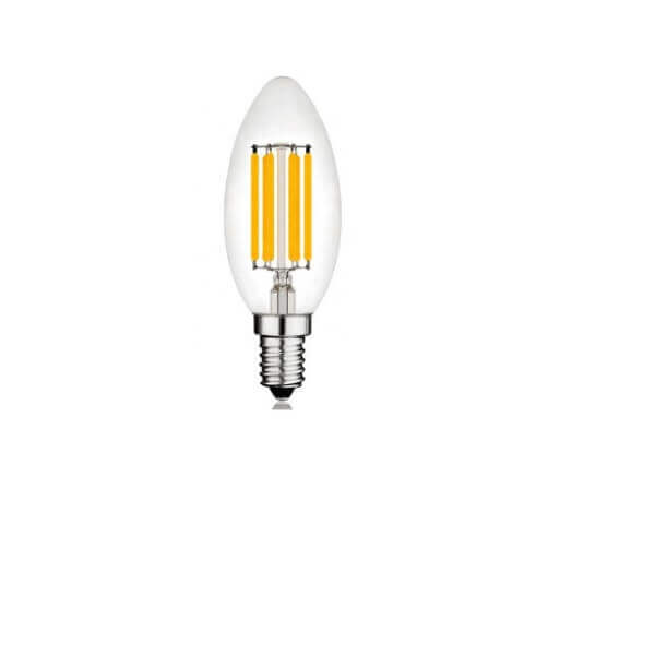 Vive C35 230V 4W E12 (CLEAR) (2700K) (320lm) (FILAMENT TYPE)CANDLE LED LAMP-LED Bulb-DELIGHT OptoElectronics Pte. Ltd