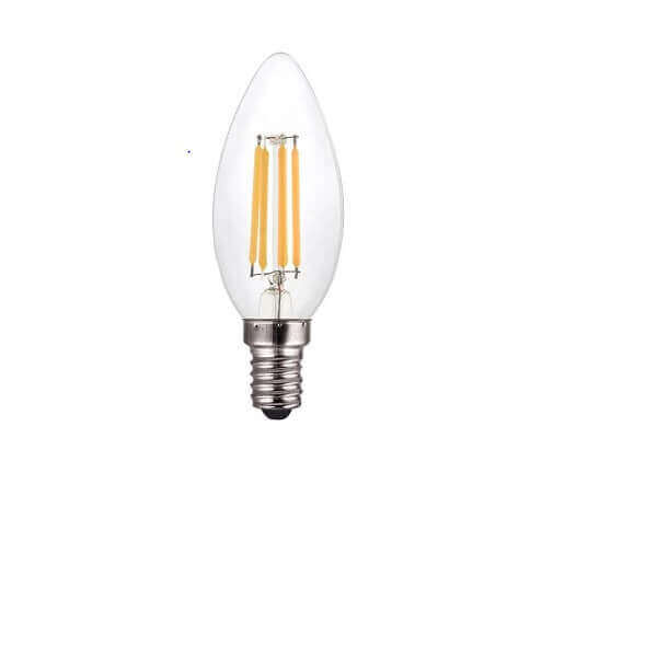 Vive C35 230V 4W E12 (CLEAR) (2700K) (320lm) (FILAMENT TYPE)CANDLE LED LAMP-LED Bulb-DELIGHT OptoElectronics Pte. Ltd