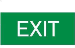DENKO EXIT/Emergency 2W / Single Side DENKO 2W LED Slim Emergency Exit Light Sign-Surface Mount