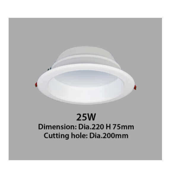 VISION+LITE (MTZ-FDS026) LED DOWNLIGHT-Fixture-DELIGHT OptoElectronics Pte. Ltd