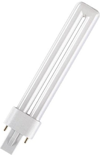 E5P5K6E8 Light Bulb 7W / 2700K Osram Dulux S Lumilux Interna 2 Pin Bulb x4PCs