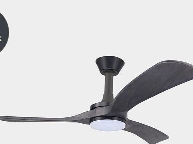 Eco Airx Home Decore Black / Ash Wood / Delight 36" Eco Airx E Series Ceiling Fan With LED Light With No Smart Wifi - Free Installation