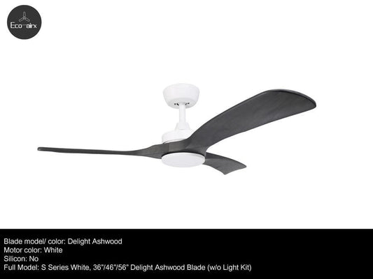 Eco Airx Home Decore White / White / Autumn 42" Eco Airx S Series Ceiling Fan With LED Light With No Smart Wifi -Free Installation
