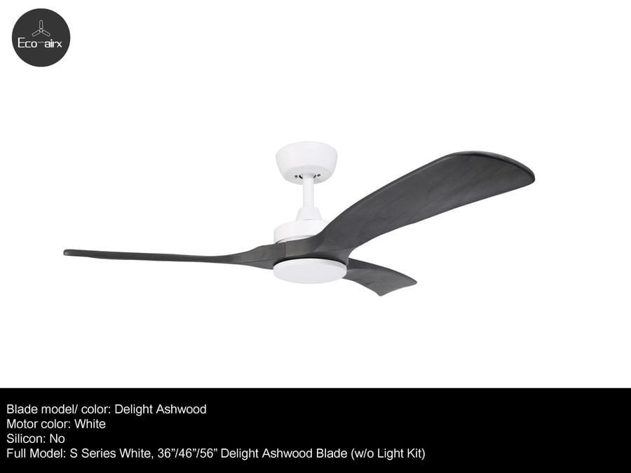 Eco Airx Home Decore White / White / Autumn 42" Eco Airx S Series Ceiling Fan With NO Led Light With Smart Wifi - FREE Installation