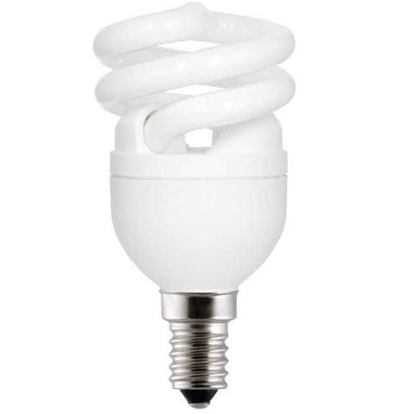 GE Light Bulb 8W / E14 / 6500K GE FLE HLX Edison Plus Compact Fluorescent Bulb x50PCs