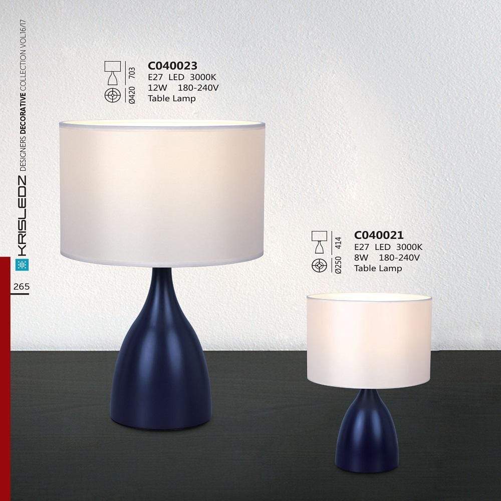 K1 Home Decore 1x 8W / 3000K / Blue Krisledz C0400 Table Lamp