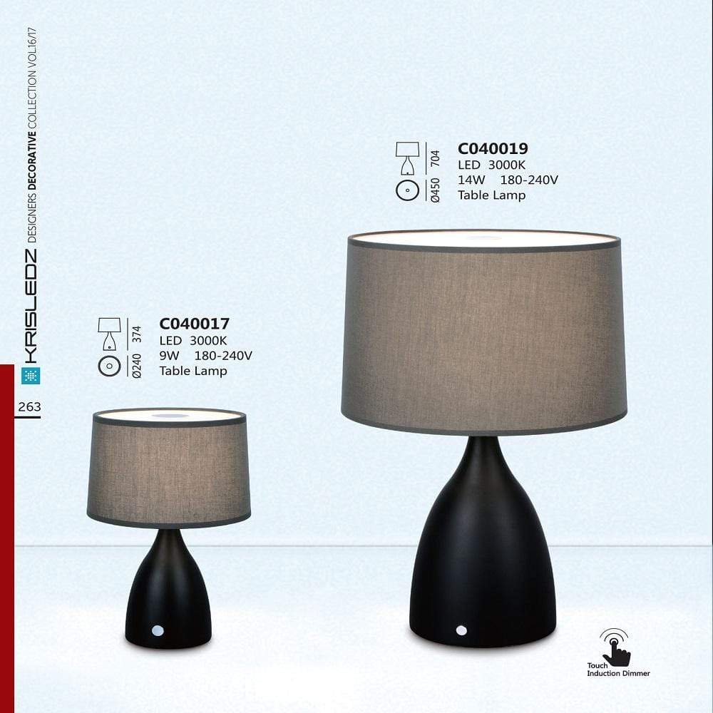 K1 Home Decore 9W / 3000K / Black Krisledz C0400 Table Lamp
