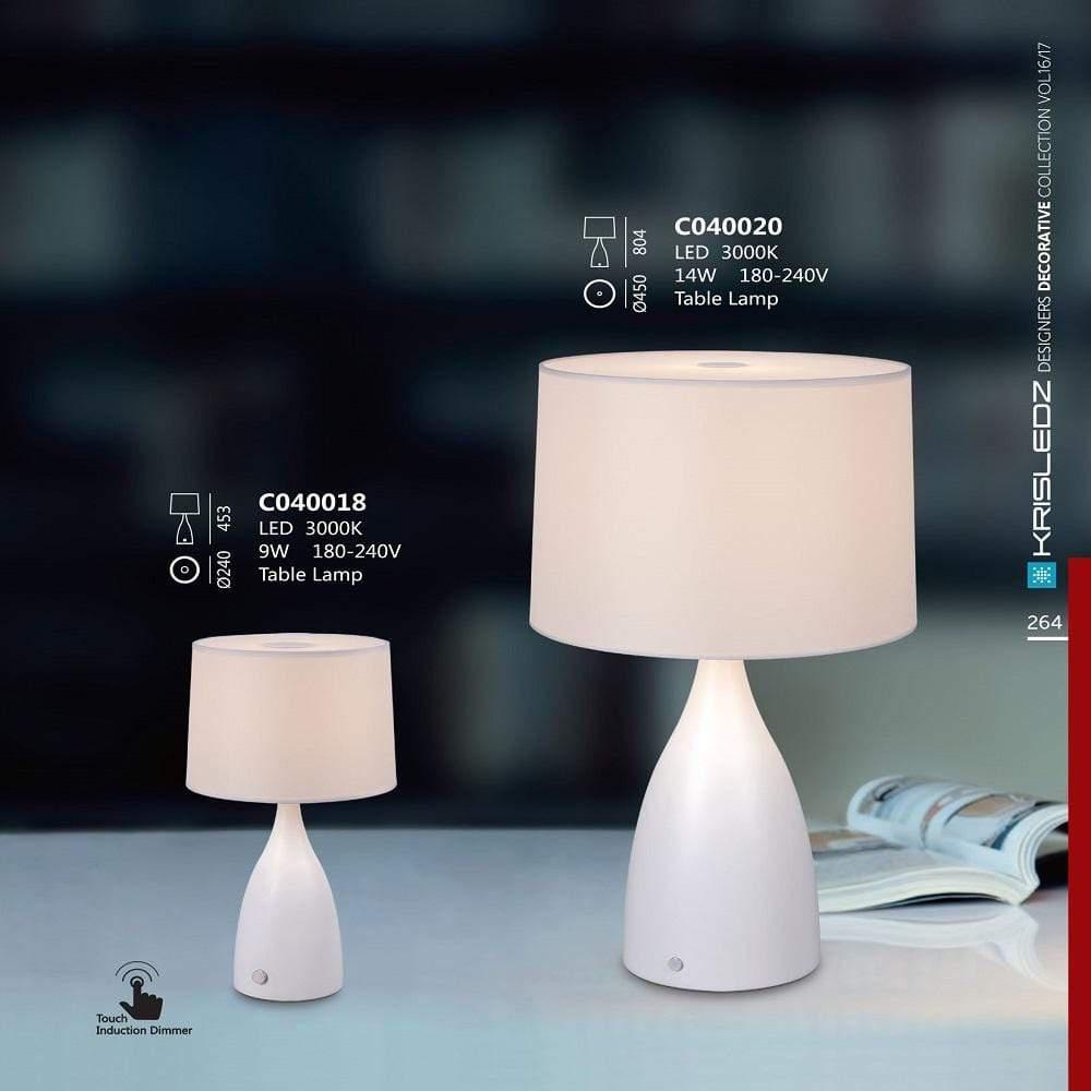 K1 Home Decore 9W / 3000K / White Krisledz C0400 Table Lamp