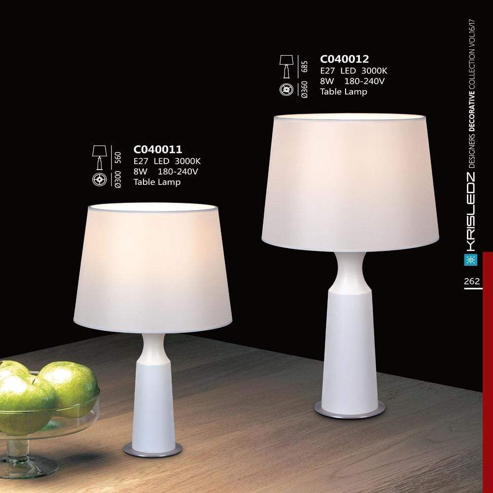 K1 Home Decore 9W / 3000K / White Krisledz C4000 Table Lamp