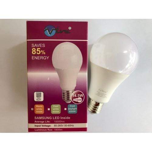 K6 LED Bulb 14.5W / 1800 Lu / 3000K VIVE 85-265V E27 LED GLS Bulb