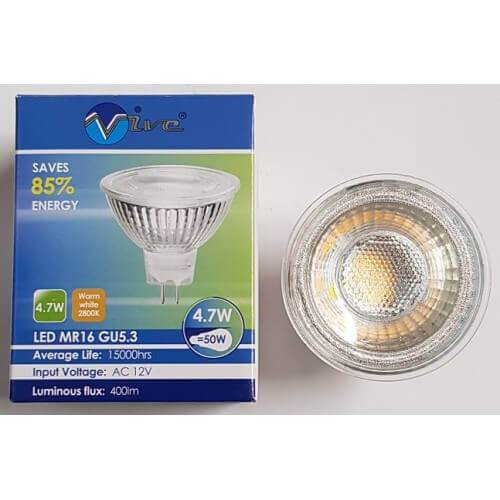 K6 LED Bulb Vive MR16 LED Lamp (Glass Type)