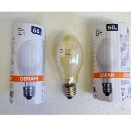 K6 Light Bulb OSRAM HQL Super Deluxe E27 50W (MBF-U) Bulb