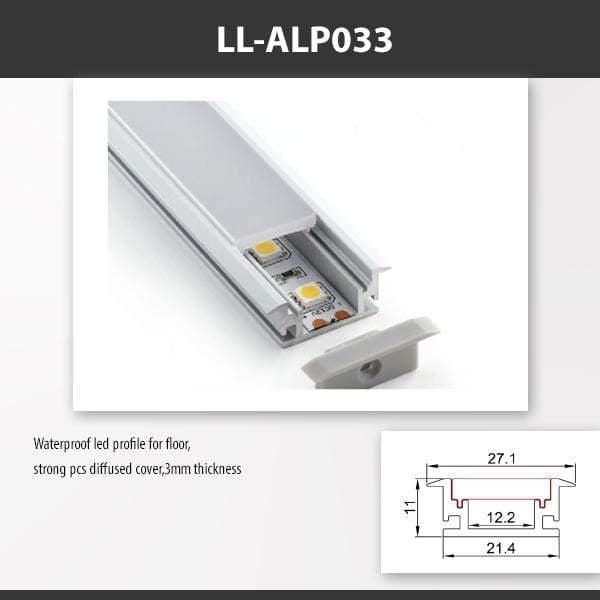 L9 Fixture [China] ALP033 Surface Mounting Aluminium Profile For 2835 Led Strip 2M x10Pcs