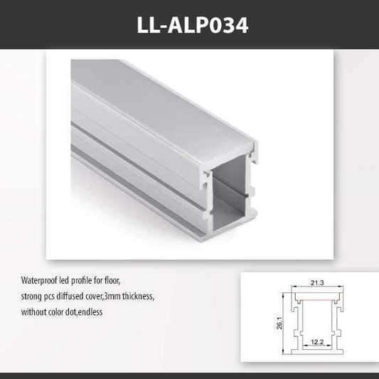 L9 Fixture [China] ALP034 Surface Mounting Aluminium Profile For 2835 Led Strip 2M x10Pcs