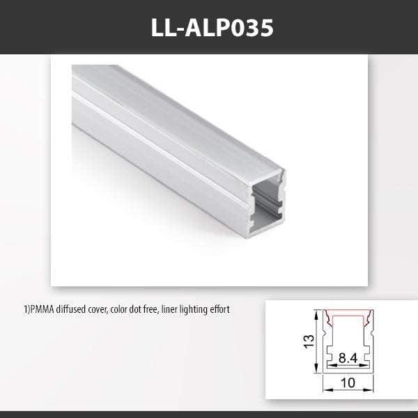 L9 Fixture [China] ALP035 Surface Mounting Aluminium Profile 2M x10Pcs