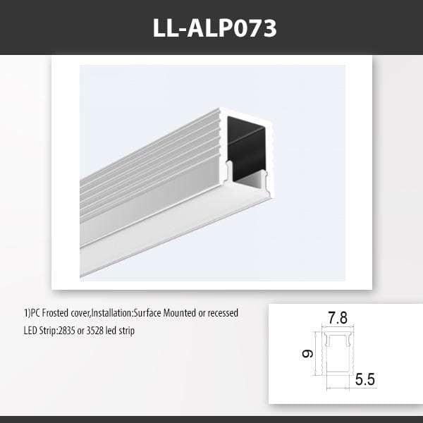L9 Fixture [China] ALP073 Surface Mounting Aluminium Profile 2M x10Pcs