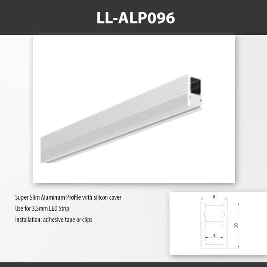 L9 Fixture [China] ALP096 Surface Mounting Aluminium Profile 2M x10Pcs
