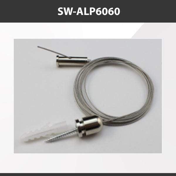 L9 Fixture SW-ALP6060 [China] ALP6060-R Aluminium Profile Accessories  x20Pcs