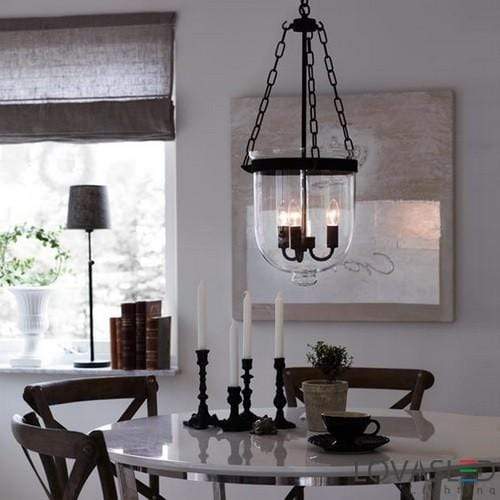 Markslöjd Home Decore Markslojd GOTTNE 3L Black/Clear Glass chandelier light