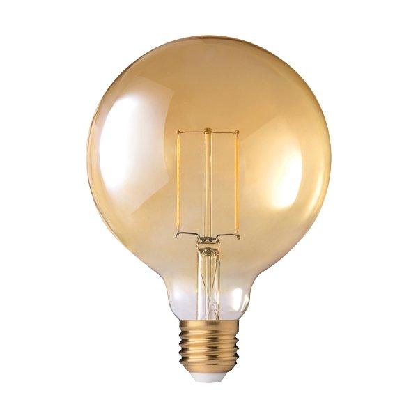 MEGAMAN LED Bulb 2200K MEGAMAN LG6903GD-E27-2200K LED Filament Globe G125 3W Decoration Lights for Home