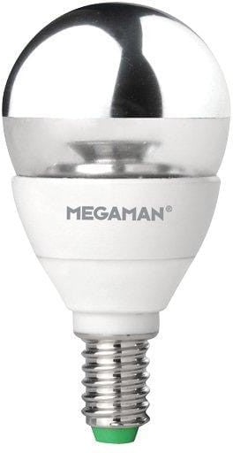 MEGAMAN LED Bulb 2800K MEGAMAN Lighting LS0505D LED Crown Silver 5W Dim E14