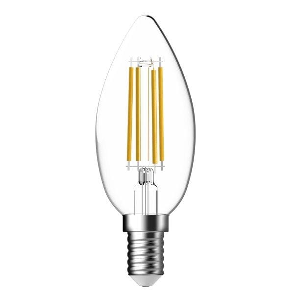 MEGAMAN LED Bulb MEGAMAN LED Filament Candle 5.3W Clear Dim Bulb, LED Filament Bulb