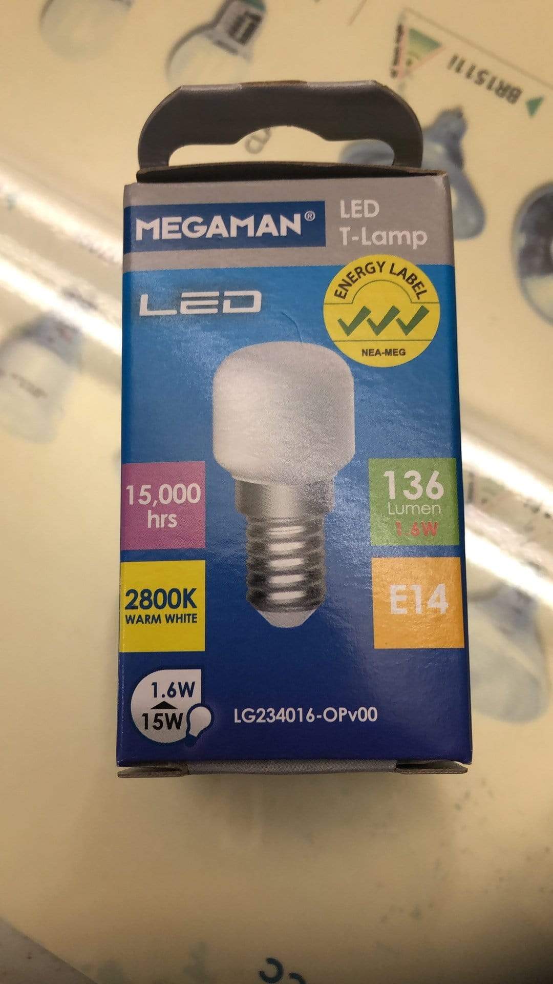 MEGAMAN LED Bulb MEGAMAN LED T-LAMP 1.6W Warm White LED Bulb, LED Light Bulbs