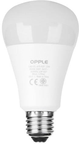OPPLE LED Bulb 12W / 3000K OPPLE E1 A70 E27 LED Bulb Non-Dim