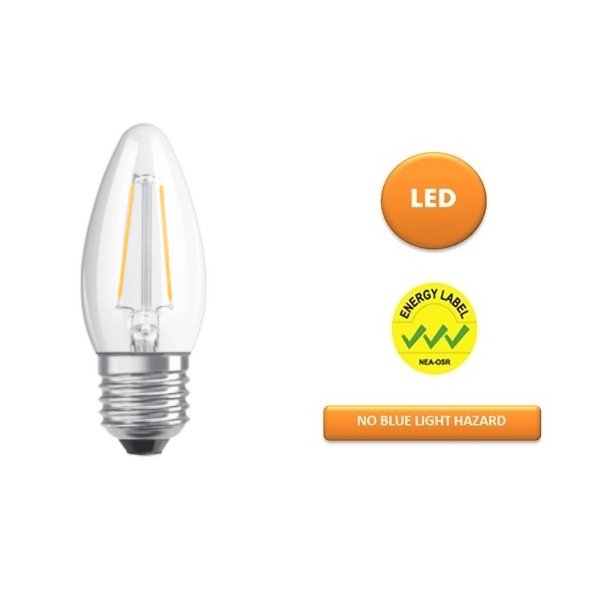 OSRAM Led Performance 5W 220-240V CLEAR Filament Dimmable Bulb - DELIGHT OptoElectronics Pte. Ltd