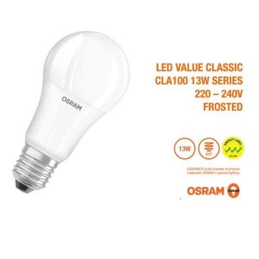 Osram LED Value Classic A100 13W LED Bulb - DELIGHT OptoElectronics Pte. Ltd