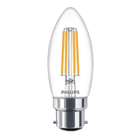 Philips Classic Filament LED Candles And Lusters GLS Bulb B22, B35, 2700K x14PCs - DELIGHT OptoElectronics Pte. Ltd