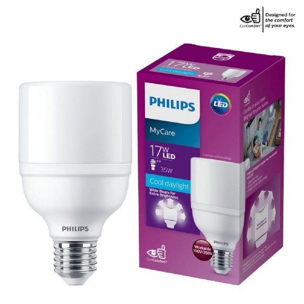 PHILIPS LEDBright 17W (145W GLS, 35W CFL)W E27 6500K 230V Led Bulb - DELIGHT OptoElectronics Pte. Ltd