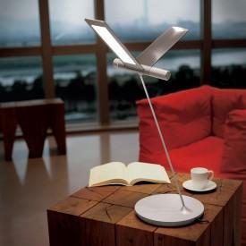 QISDESIGN SEAGULL SILVER LED TABLE LAMP - DELIGHT OptoElectronics Pte. Ltd