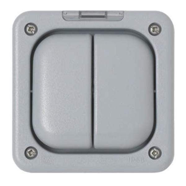 MK Electric Grey 13A Light Switch IP65 x3Pcs-Electrical Supplies-DELIGHT OptoElectronics Pte. Ltd