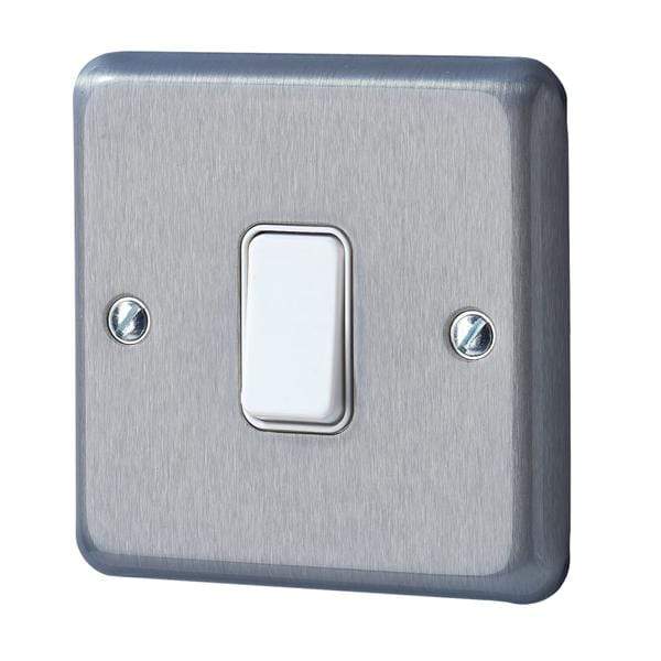 R1 Electrical Supplies MK Electric Albany Plus 10A Flush Mount Plate Light Switch