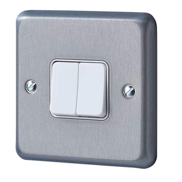 R1 Electrical Supplies MK Electric Albany Plus 10A Flush Mount Plate Light Switch