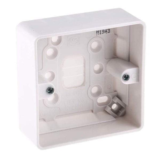 R1 Electrical Supplies MK Electric Logic Plus White Back Box IP20