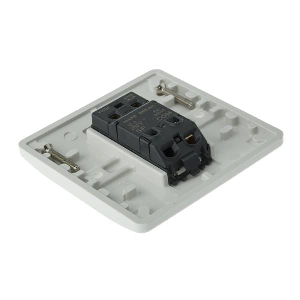 R1 Electrical Supplies MK Electric White 20A Flush Mount Push Button Light Switch