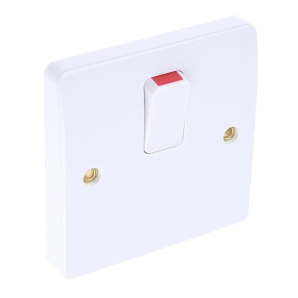 MK Electric White 20 A Flush Mount Rocker Light Switch - Delight ...