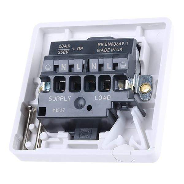 MK Electric White 20 A Flush Mount Rocker Light Switch - Delight ...