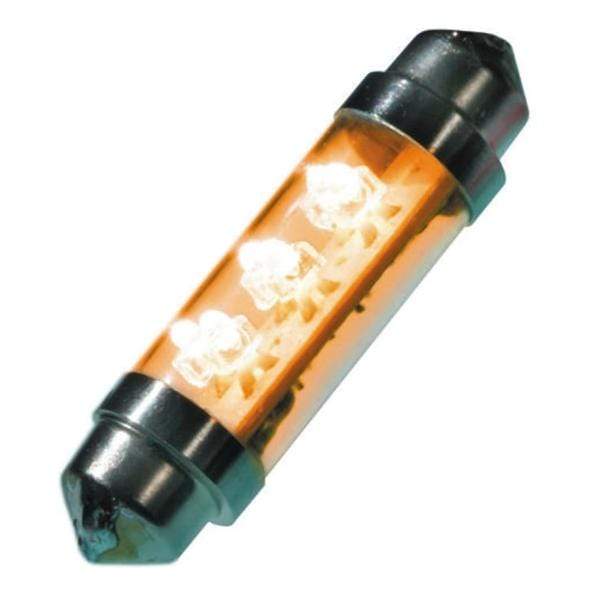 R1 LED Bulb Yellow / 2 Lu / 12V dc, 20mA JKL Components 43mm LED Car Bulb - Pack of 2