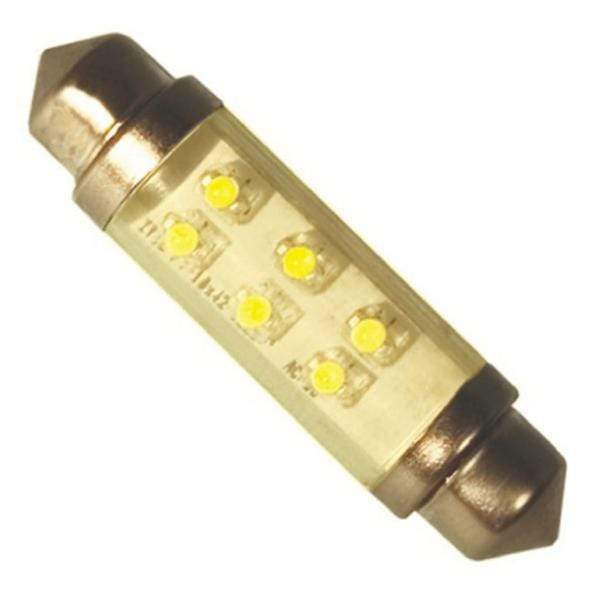 R1 LED Bulb Yellow / 2 Lu / 24V dc, 12mA JKL Components 43mm LED Car Bulb - Pack of 100