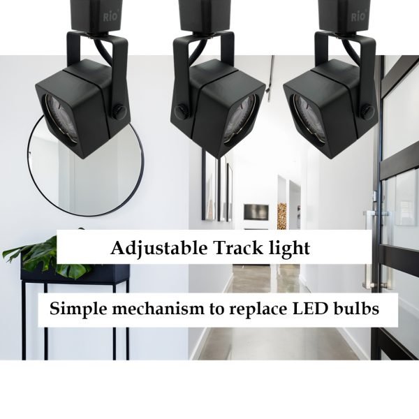 RIO TH022 GU10 5W Square TRACK LIGHT Fixture (without bulb) - DELIGHT OptoElectronics Pte. Ltd