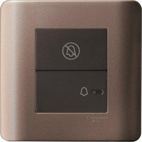 Schneider 1Gang Full-Flat Bell Switch with illuminated "Do Not Disturb" - DELIGHT OptoElectronics Pte. Ltd