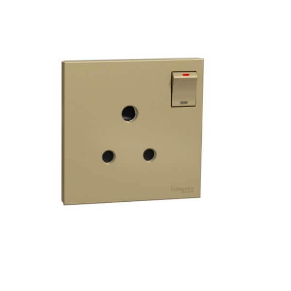 Schneider AvatarOn C, 15A 250V, 1 gang, 3 round pin, Switched socket, - DELIGHT OptoElectronics Pte. Ltd