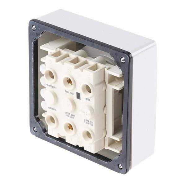 Schneider Electric Grey 20A Rotary Light Switch IP66 - DELIGHT OptoElectronics Pte. Ltd
