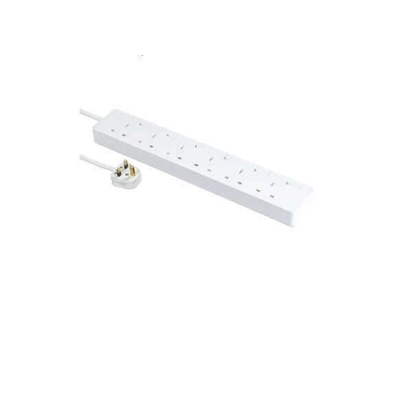 Schneider Trailing socket AvatarOn, White 3M, with individual switch, - DELIGHT OptoElectronics Pte. Ltd