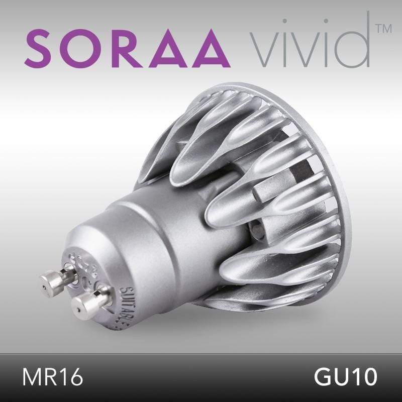 SORAA LED Bulb 7.5W / 3000K / 10D SORAA VIVID 3 MR16 LED kitchen lighting - GU10 S M16 GW series x50PCs