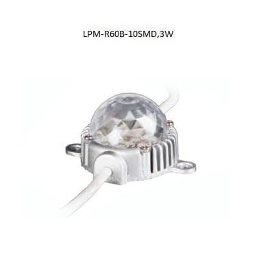 T1 Fixture LPM-R60B-10-DMX / Diamond PC Cover / RGB [China] LED Pixel Module (LPM)- R60 Series/IP65/RGB/CE x 6Pcs